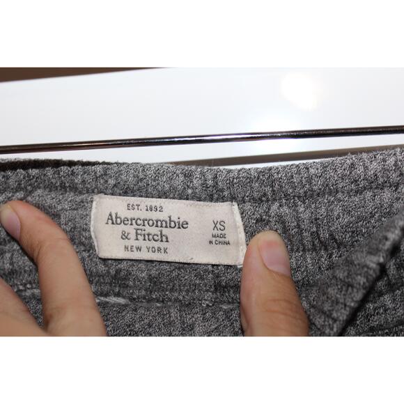 Womens Abercrombie & Fitch Gray Cotton Flannel Sweatpants Joggers Pants Size XS - Picture 3 of 5